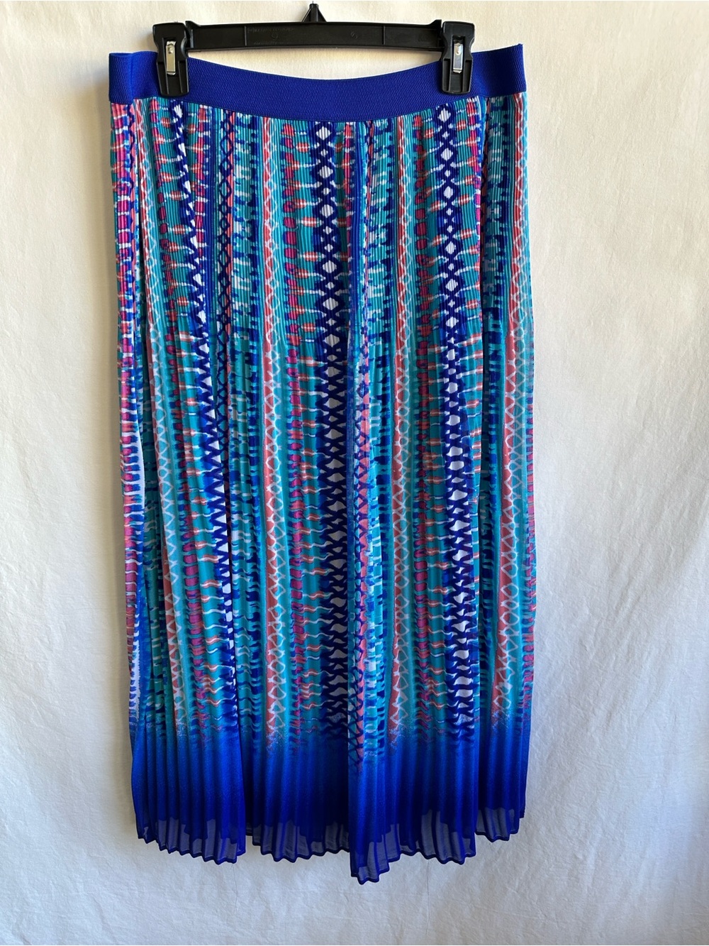 Ruby Rd. vibrant pleated maxi skirt, size 12P